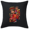 Sofa cushion black 50x50cm includes filling