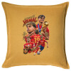 Sofa cushion YELLOW 50x50cm includes filling