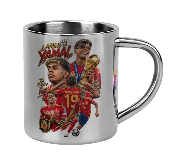 Lamine Yamal (Λαμίν Γιαμάλ) — Mug Stainless steel double wall 300ml