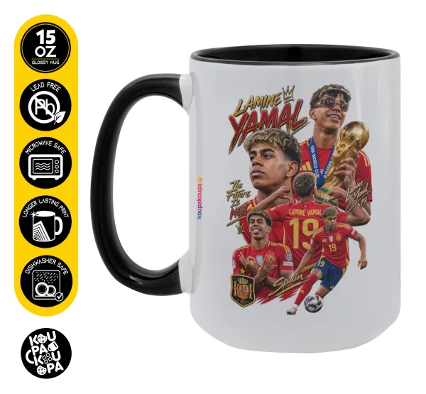 Lamine Yamal (Λαμίν Γιαμάλ) — Mega 15oz Μαύρη