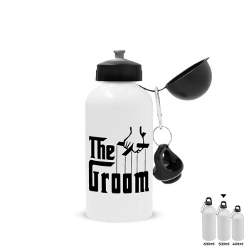 The Groom, Metal water bottle, White, aluminum 500ml