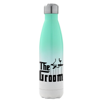 The Groom, Metal mug thermos Green/White (Stainless steel), double wall, 500ml