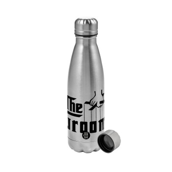 The Groom, Metallic water bottle, stainless steel, 750ml