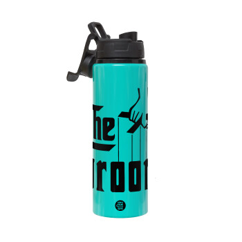 The Groom, Metallic water bottle with safety lid, 850ml aluminum