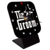 The Groom, Επιτραπέζιο ρολόι ξύλινο με δείκτες (10cm)