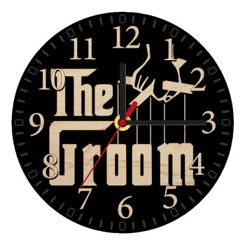 The Groom, Ρολόι τοίχου ξύλινο plywood (20cm)