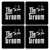 The Groom, ΣΕΤ 4 Σουβέρ ξύλινα τετράγωνα