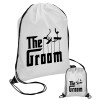 The Groom, Τσάντα πουγκί με μαύρα κορδόνια 45χ35cm (1 τεμάχιο)