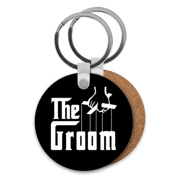 The Groom, Μπρελόκ Ξύλινο στρογγυλό MDF Φ5cm