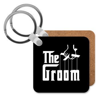 The Groom, Μπρελόκ Ξύλινο τετράγωνο MDF