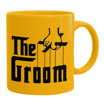 The Groom, Κούπα, κεραμική κίτρινη, 330ml (1 τεμάχιο)
