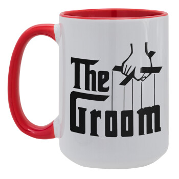 The Groom, Κούπα Mega 15oz, κεραμική Κόκκινη, 450ml