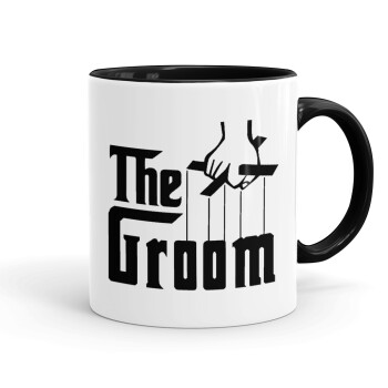 The Groom, Κούπα χρωματιστή μαύρη, κεραμική, 330ml