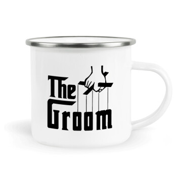 The Groom, Metallic enamel cup white 360ml