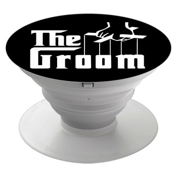 The Groom, Phone Holders Stand  White Hand-held Mobile Phone Holder