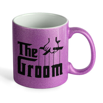 The Groom, Κούπα Μωβ Glitter που γυαλίζει, κεραμική, 330ml