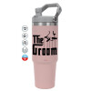 Pink color, 890ml (30oz) stainless Steel Tumbler with Handle