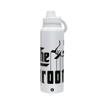 The Groom, 1L Stainless Steel Thermal Bottle with Phone Holder & Double Wall Insulation