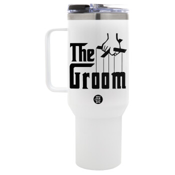 The Groom, Mega Tumbler με καπάκι, διπλού τοιχώματος (θερμό) 1,2L