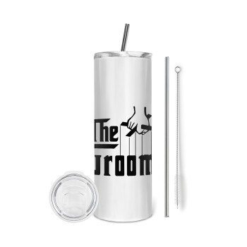 The Groom, Tumbler stainless steel 600ml, with metal straw & cleaning brush