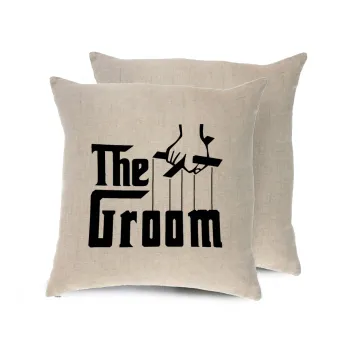 The Groom, Μαξιλάρι καναπέ ΛΙΝΟ 40x40cm περιέχεται το  γέμισμα