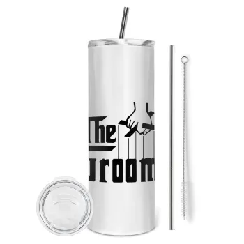 The Groom, Tumbler stainless steel 600ml, with metal straw & cleaning brush