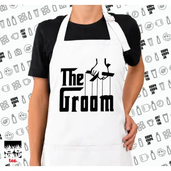 The Groom, Ποδιά μακριά Σεφ ολόσωμη με τσέπες white (ΕΝΗΛΙΚΩΝ)