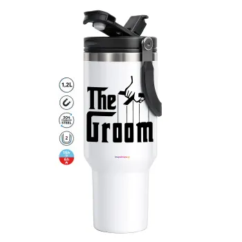 The Groom, Mega Stainless steel Tumbler with lid, double wall 1,2L