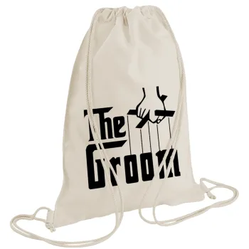 The Groom, Backpack bag GYMBAG natural (28x40cm)