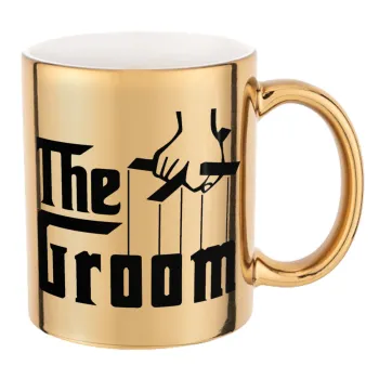 The Groom, Κούπα κεραμική, χρυσή καθρέπτης, 330ml