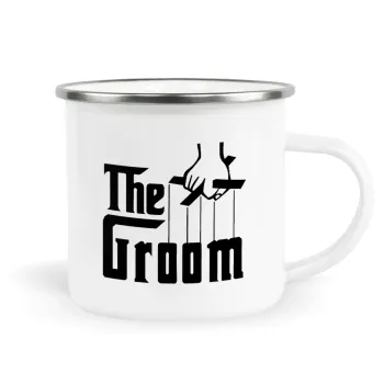 The Groom, Metallic enamel cup white 360ml