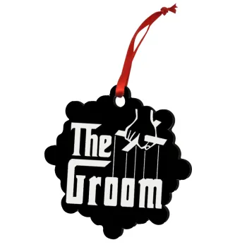 The Groom, Στολίδι Χριστουγεννιάτικο στολίδι snowflake ξύλινο 7.5cm