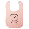 Σαλιάρα με Σκρατς ΡΟΖ 100% Organic Cotton (0-18 months)