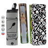 Easter candle with Grey Tumbler Thermo 600ml & aromatic flat candle (30cm) (GREY)