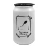 Κούπα ταξιδιού μεταλλική με καπάκι (tin-can) 500ml
