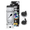 Travel Tumbler θερμό με διπλό καπάκι, μεταλλικό καλαμάκι και βούρτσα καθαρισμού (Ανωξείδωτο 304 Food grade, BPA free, 600ml)