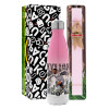Easter Set, Metallic pink/white (Stainless steel) thermos, double-walled, 500ml & aromatic flat Easter candle (30cm) (PINK)