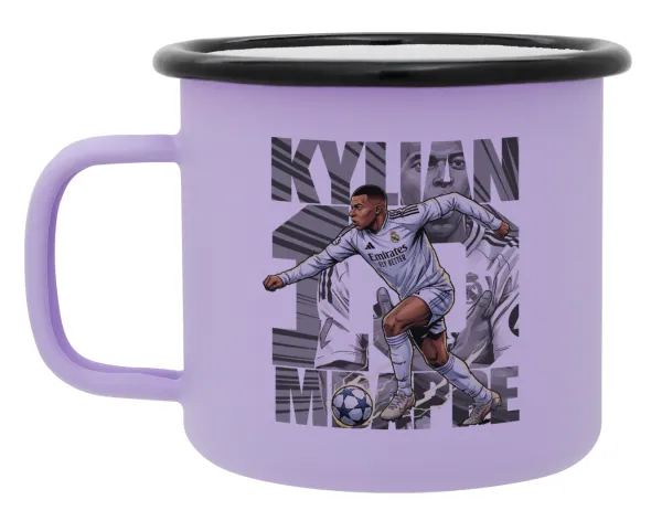 Kylian Mbappe France — Κούπα Μεταλλική εμαγιέ ΜΑΤ Light Pastel Purple 360ml