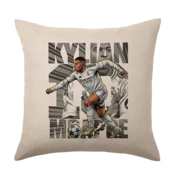 Kylian Mbappe France, Μαξιλάρι καναπέ ΛΙΝΟ 40x40cm περιέχεται το  γέμισμα