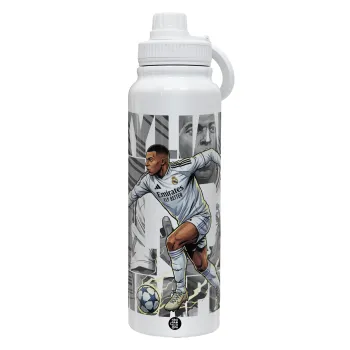 Kylian Mbappe France, Θερμός 1L Ανοξείδωτο με Βάση Κινητού & Διπλά Τοιχώματα
