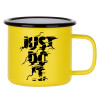 Metallic enamel MATT Yellow cup 360ml