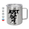 Double-walled stainless steel mug 300ml with temperature-retaining lid