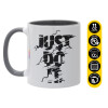 Mug colored grey, ceramic, 330ml