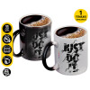 Color changing magic Mug, ceramic, 330ml when adding hot liquid inside, the black colour desappears (1 pcs)