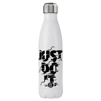 Just do it, Μεταλλικό παγούρι θερμός (Stainless steel), διπλού τοιχώματος, 750ml