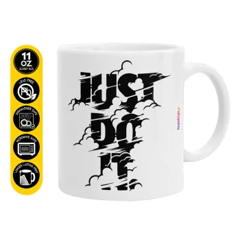 Just do it, Ceramic coffee mug, 330ml