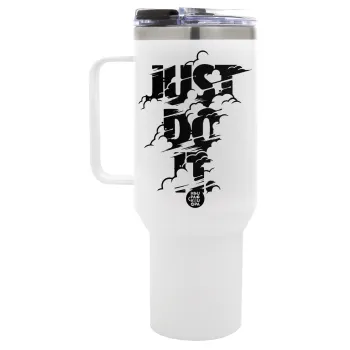 Just do it, Mega Tumbler με καπάκι, διπλού τοιχώματος (θερμό) 1,2L