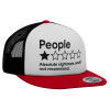 Καπέλο Ενηλίκων Foam Flat Snapback με Δίχτυ Κόκκινο-Λευκό-Μαύρο (POLYESTER, ΕΝΗΛΙΚΩΝ, UNISEX, ONE SIZE)