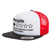Καπέλο Ενηλίκων Foam Flat Snapback με Δίχτυ Μαύρο-Λευκό-Κόκκινο (POLYESTER, ΕΝΗΛΙΚΩΝ, UNISEX, ONE SIZE)