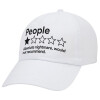 Καπέλο Ενηλίκων Baseball Λευκό 5-φύλλο (POLYESTER, ΕΝΗΛΙΚΩΝ, UNISEX, ONE SIZE)